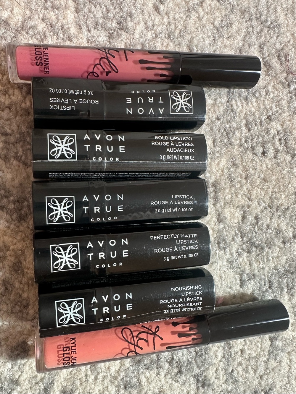 Avon True Color Lipstick & Gloss Set - Pink Shades